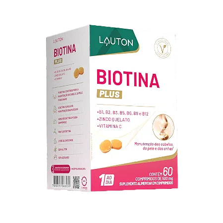 Biotina Plus - 45mcg - 60 Cápsulas | Lauton Nutrition