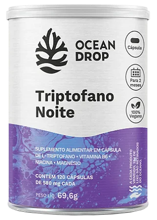 MAGNÉSIO TRIPTOFANO NOITE funcionamento neuromuscular - OCEAN DROP