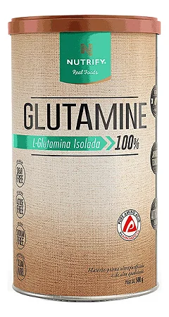 Glutamina L-Glutamina Isolada 100% Sem Sabor 500g Nutrify