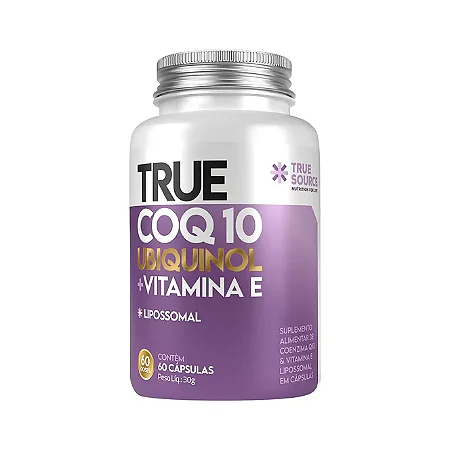 True CoQ10 Ubiquinol - Coenzima Q10 Lipossomal 60 Cápsulas