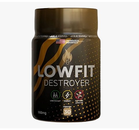 Lowfit Destroyer 900mg Tecnologia Importada Eua 30 Caps