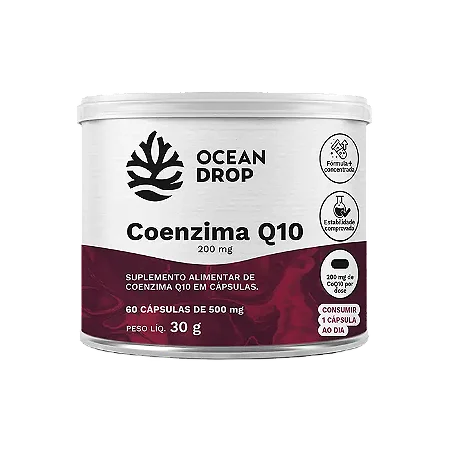 Coenzima Q10 200mg 60 cápsulas Ocean Drop