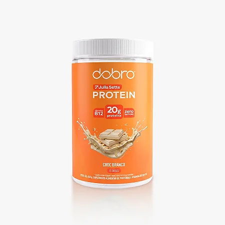 Dobro Sport Protein Sabor Croc Chocolate Branco 450g - Proteina Vegetal