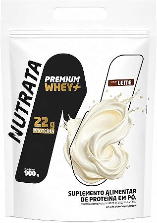 Whey Premium Mais Refil Sabor Leite Nutrata 900g