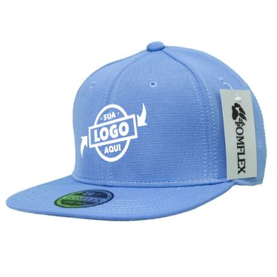 Boné Liso Azul Original Aberto Aba Reta Tomflex