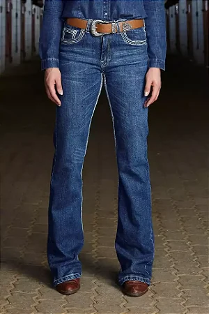 Calça Self Feminina CBT05 Boot Cut Stone Rock