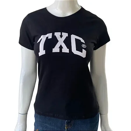 Camiseta TXC Feminina Estampada Preta Ref 4988