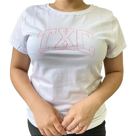 Camiseta TXC Feminina Estampada Branca Ref 50665