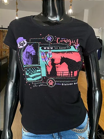 Camiseta Ox Horns Feminina Preta Ref 6419