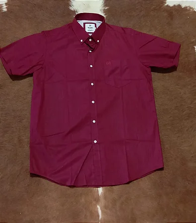 Camisa TXC Masculina Lisa Vinho 2694C