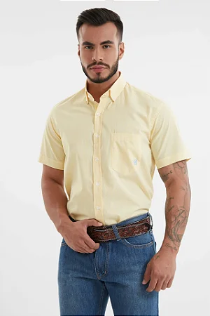 Camisa TXC Masculina Xadrez Amarela 2763C
