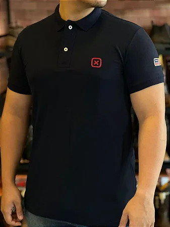Polo TXC Masculina Azul Marinho 6368