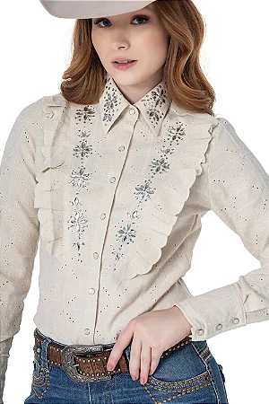 Camisa Zenz Francesa com Babado