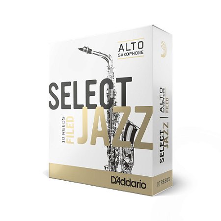 Palheta Sax Alto 3M (Cx C/ 10) Filed D Addario Select Jazz