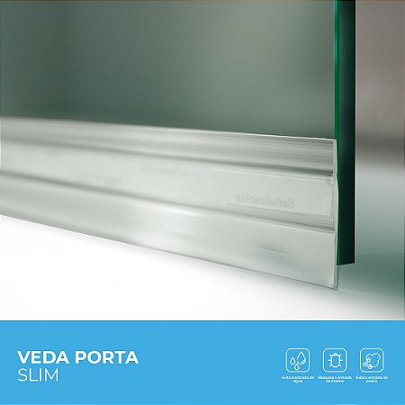 Veda Porta Slim - Transparente 130cm