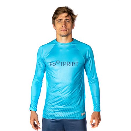 Manga Longa Futevôlei Masculino Azul Claro