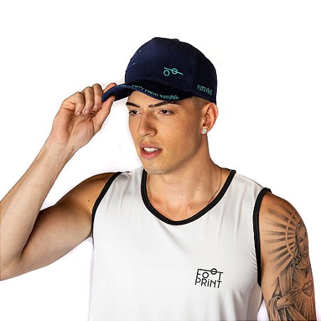 Boné Futevôlei Fechado - Azul e Verde
