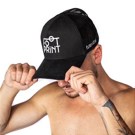 Boné Futevôlei Rede Traseira - Preto