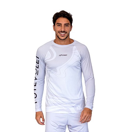 Manga Longa Masculina Life Is Better Geométrico Gelo