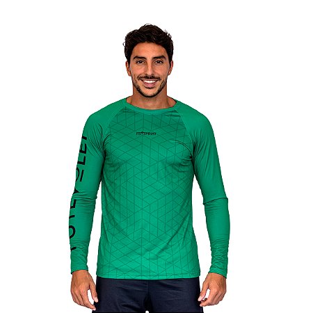 Manga Longa Masculina Life Is Better Verde