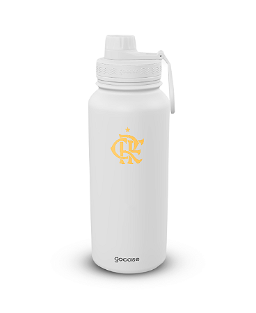 Garrafa Térmica Gocase 950ml Flamengo Escudo Crf Branco