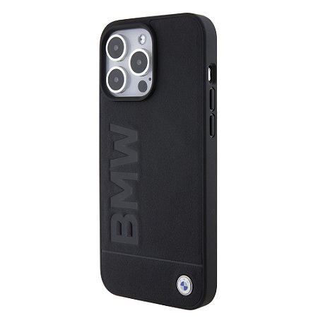 Case BMW Leather Black Stamp