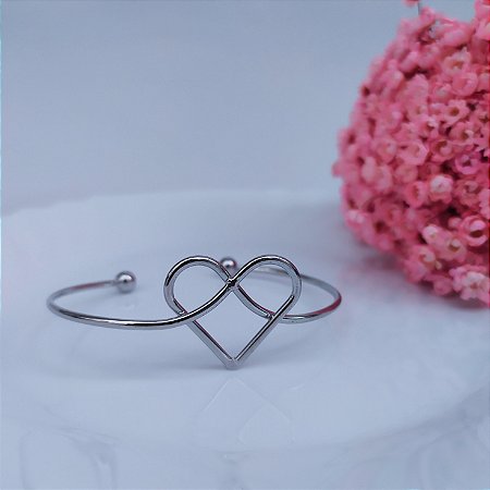 Bracelete Coração Infinito