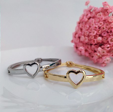 Bracelete Coração Vazado