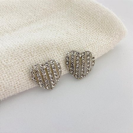 Coração Linha Strass