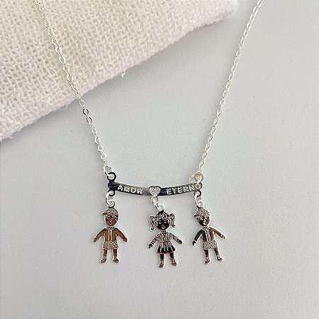 Colar Trio Kids Prata