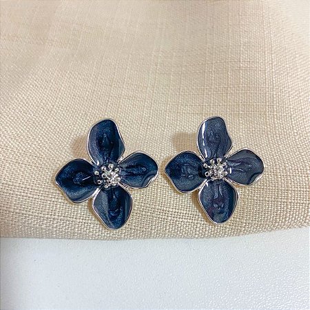 Brinco Floral Esmaltado