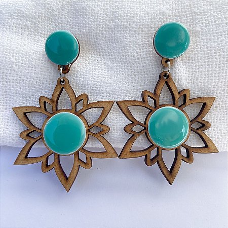 Brinco Madeira Tifanny