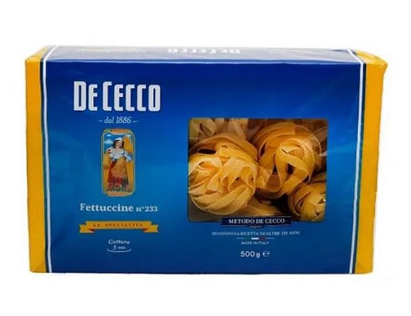 MASSA DE CECCO ITALIANA  FETUCCINE 233  8/500 ML