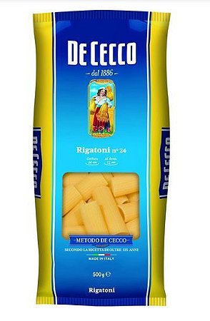 MASSA DE CECCO ITALIANA  RIGATTONI  24/500 ML