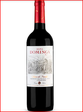 VINHO CHILENO DONA DOMINGA CABERNET/CARMENERE TTO 750 ML