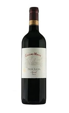 VINHO CHILENO COUSINO MACUL DON LUIS  SHIRAZ TINTO  750  ML