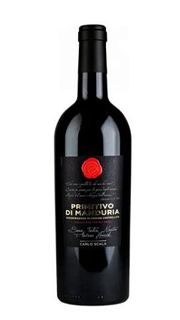 VINHO ITALIANO PRIMITIVO DE MANDURRIA CARLO SCALA   TINTO 750 ML