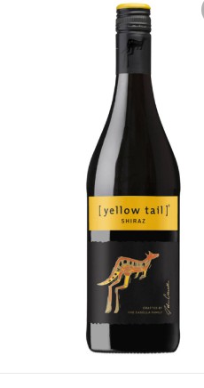 VINHO AUSTRALIANO  YELLOW TAIL  TINTO  SHIRAZ  750 ML