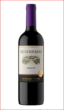 VINHO CHILENO CONCHA E TORO MERLOT TINTO 750 ML