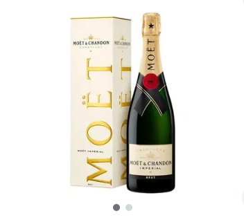 CHAMPANHE FRANCESA MOET CHANDON BRUT C/CARTUXO 750 ML