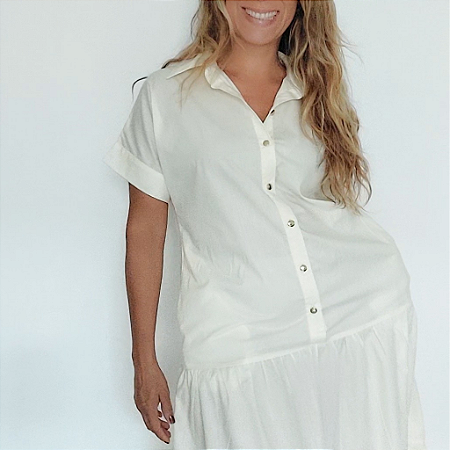 Vestido Solta areia