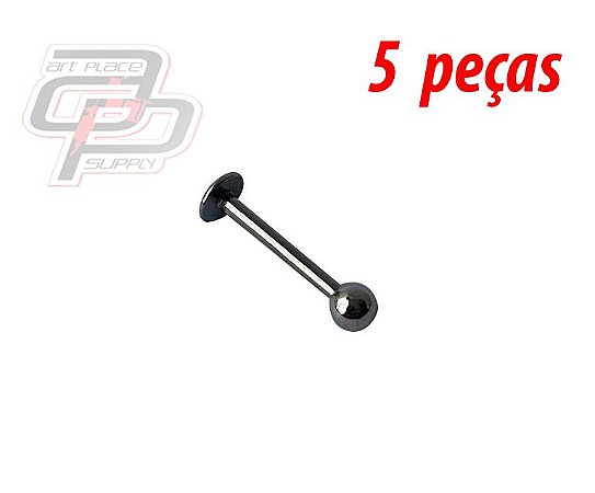 Piercing Labret - 10mm - Espessura 1.2  (5 peças)