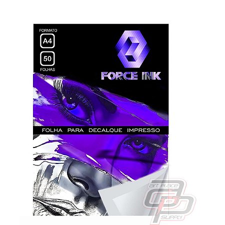 Folha para Decalque Impresso Force Ink - 50 Folhas