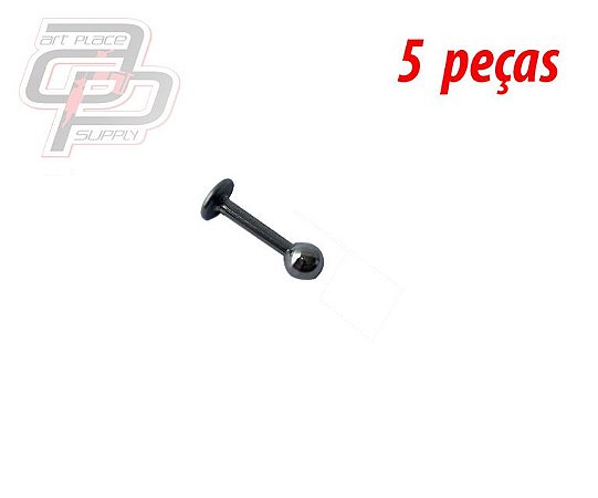 Piercing Labret - 8mm - Espessura 1.2  (5 peças)
