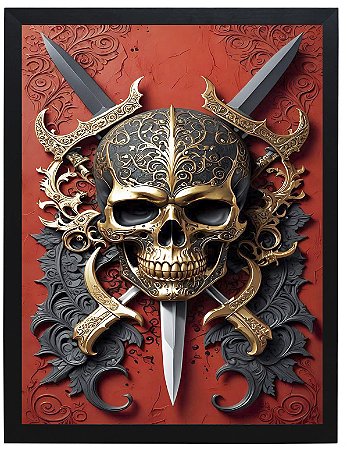 Quadro Decorativo - Skull 08