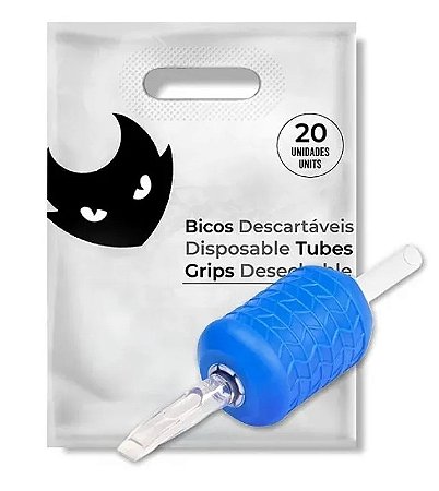 Bico Descartável Electric Ink  Pintura / Magnum Grip 30mm  - Saco com 20 Unidades