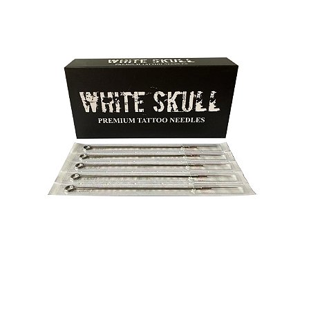 Agulhas White Skull  Traço  / Round Liner -  Caixa com 50 Unidades