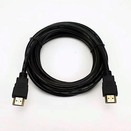 Cabo HDMI 4K ULTRA HD 30 AWG s/ filtro O.D:6MM 3D 2.0V DOURADO 3M