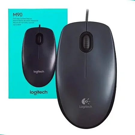 Mouse USB Logitech M90 Preto 1000DPI - 910-004053
