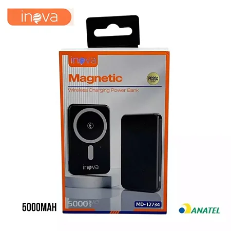 POWER BANK MAGNÉTICO 5000mAh MD-12734